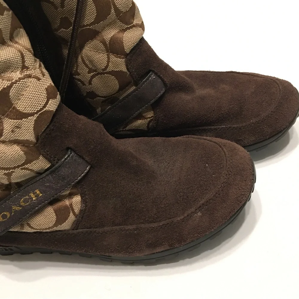 Coach Brown Juniper Boots Size 8.5B - Picture 15 of 16